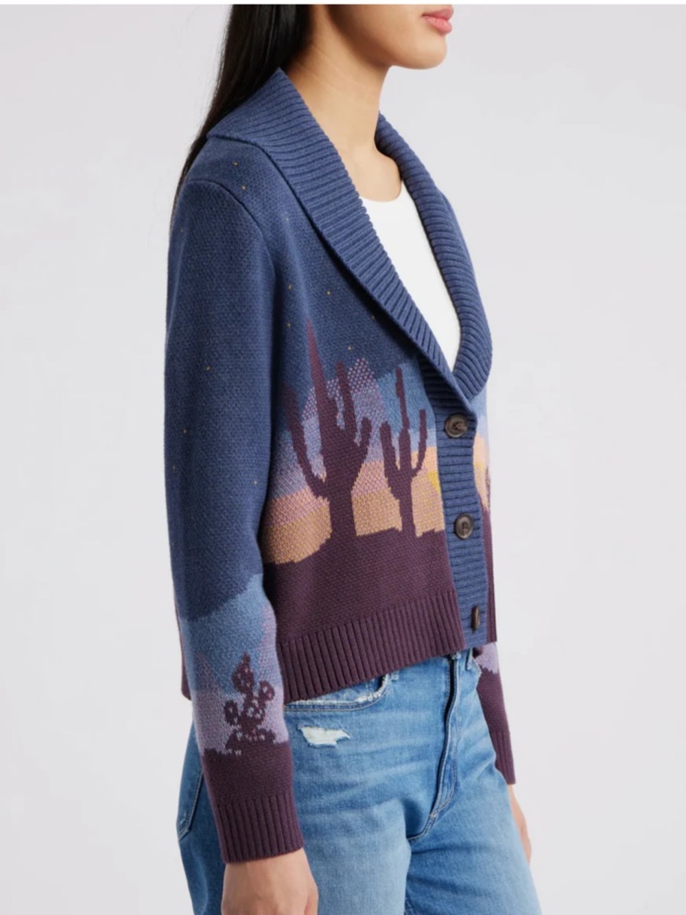 Pendleton Starry Night Western Cardigan Large - Picture 3 of 11